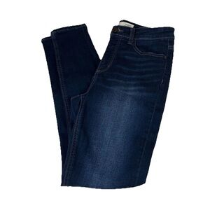 BKE Women’s Size 27 Parker High Rise Ankle Skinny Jeans Dark Wash Blue #0495